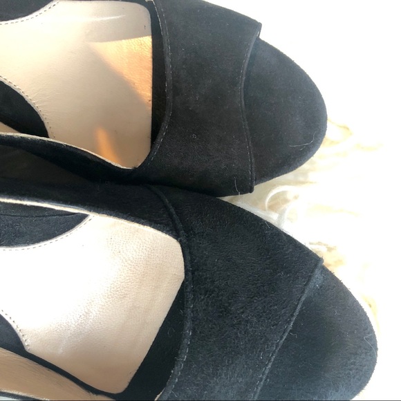 FENDI SUEDE WEDGE PLATFORM SLINGBACK SANDAL - Picture 9 of 9